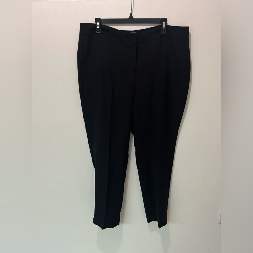 Talbots / NWOT / Black Office Straight Leg Lined Dress Pants / Trousers / 16 P